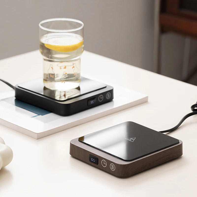 20W Electric Coffee Mug Warmer – Adjustable Temperature Cup Heater for Desk, Tea, Milk & Water (80°C Max, 220V)