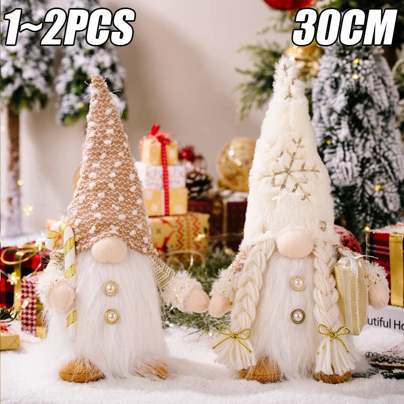 Light-Up Christmas Gnome – 30cm Plush Nordic Elf Decoration for Table, Home & Holiday Gifts