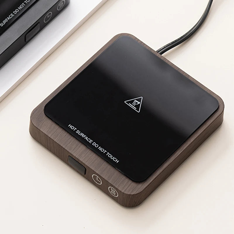 20W Electric Coffee Mug Warmer – Adjustable Temperature Cup Heater for Desk, Tea, Milk & Water (80°C Max, 220V)