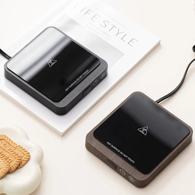 20W Electric Coffee Mug Warmer – Adjustable Temperature Cup Heater for Desk, Tea, Milk & Water (80°C Max, 220V)