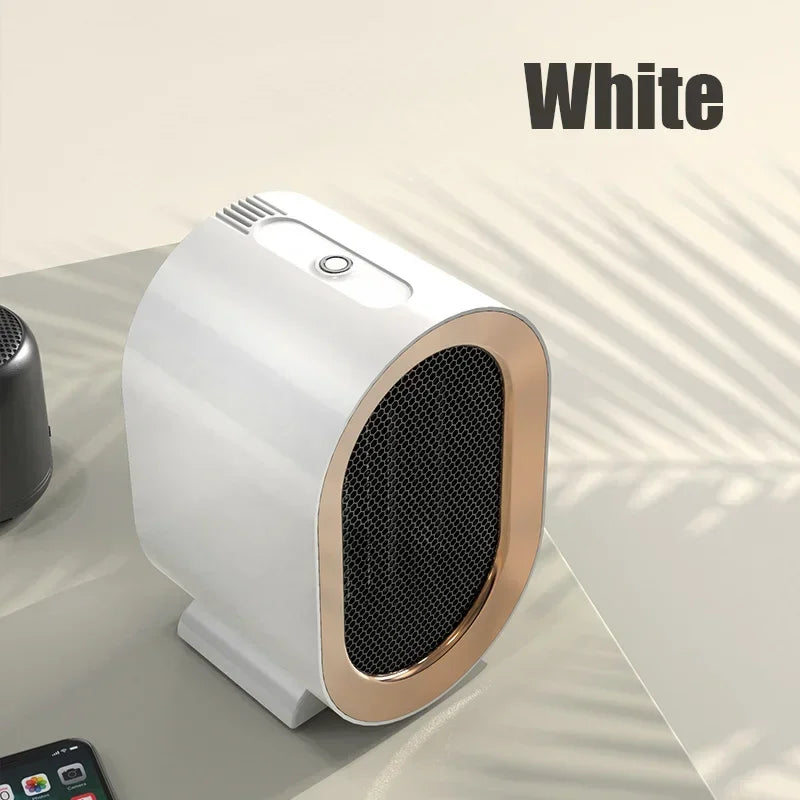1200W Mini Portable Electric Heater – PTC Ceramic Desktop Heating Fan for Home & Office with Adjustable Heat Levels and Safety Protection
