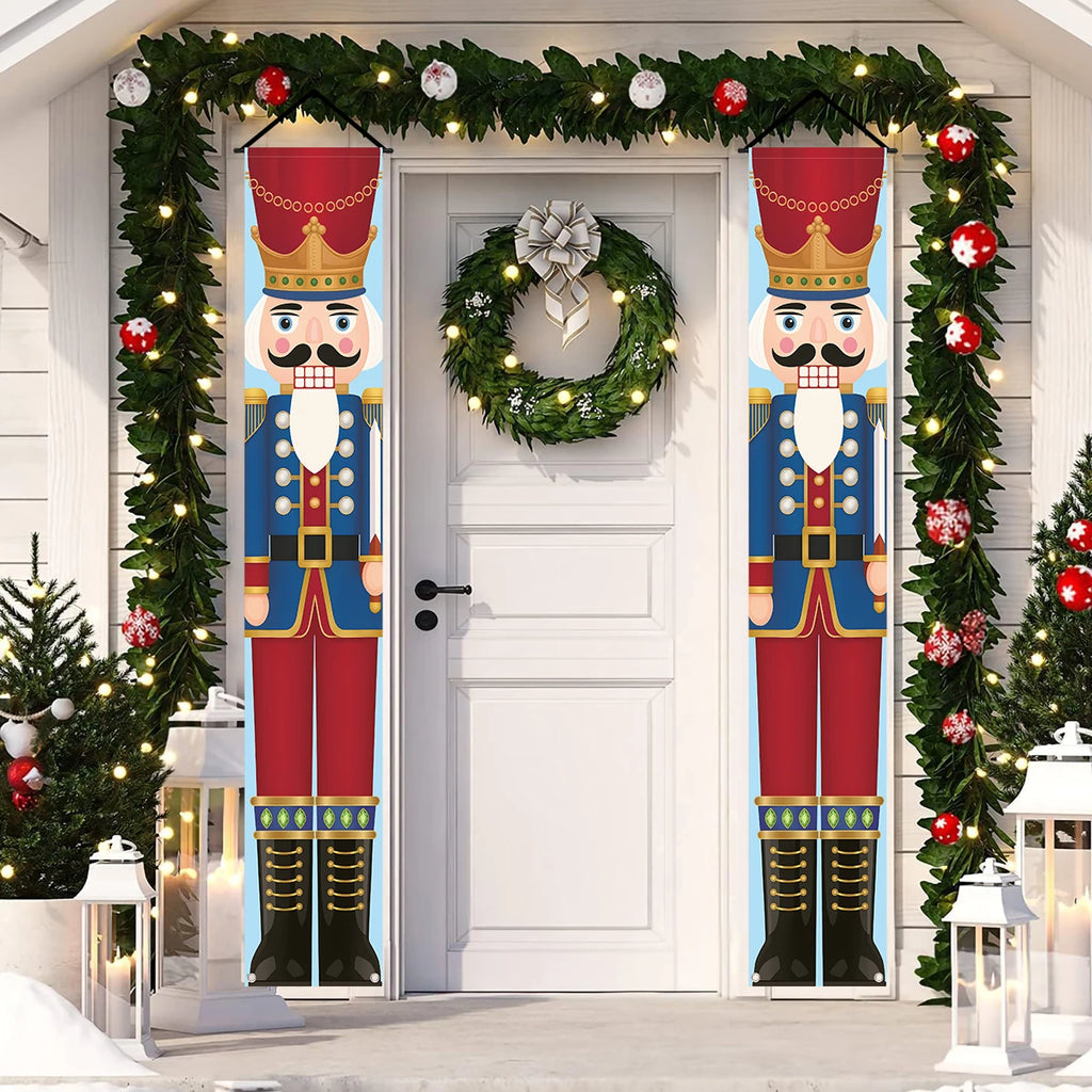 Christmas Door Banner – Merry Christmas Hanging Sign for Front Door & Home Décor