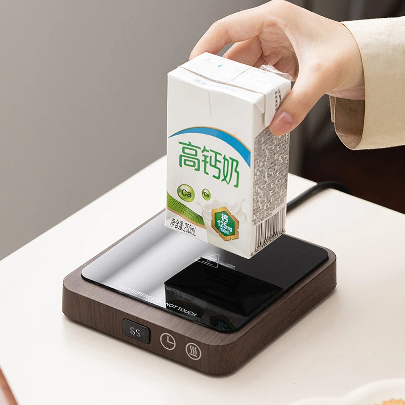 20W Electric Coffee Mug Warmer – Adjustable Temperature Cup Heater for Desk, Tea, Milk & Water (80°C Max, 220V)