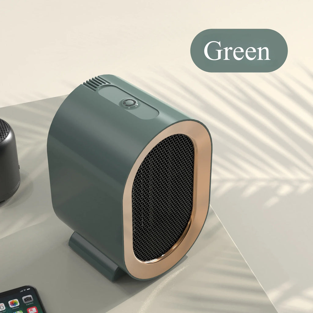 1200W Mini Portable Electric Heater – PTC Ceramic Desktop Heating Fan for Home & Office with Adjustable Heat Levels and Safety Protection